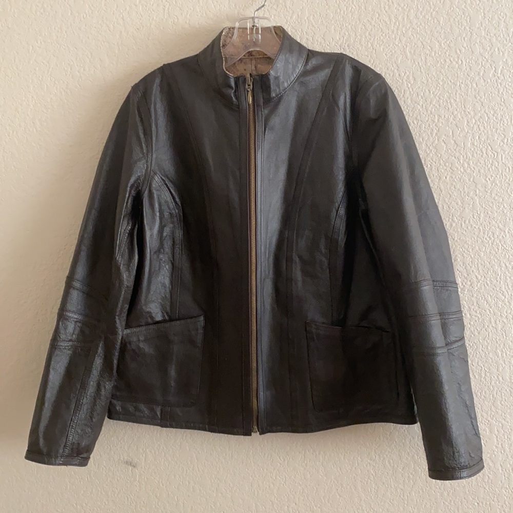 Reversible Leather Jacket - image 5